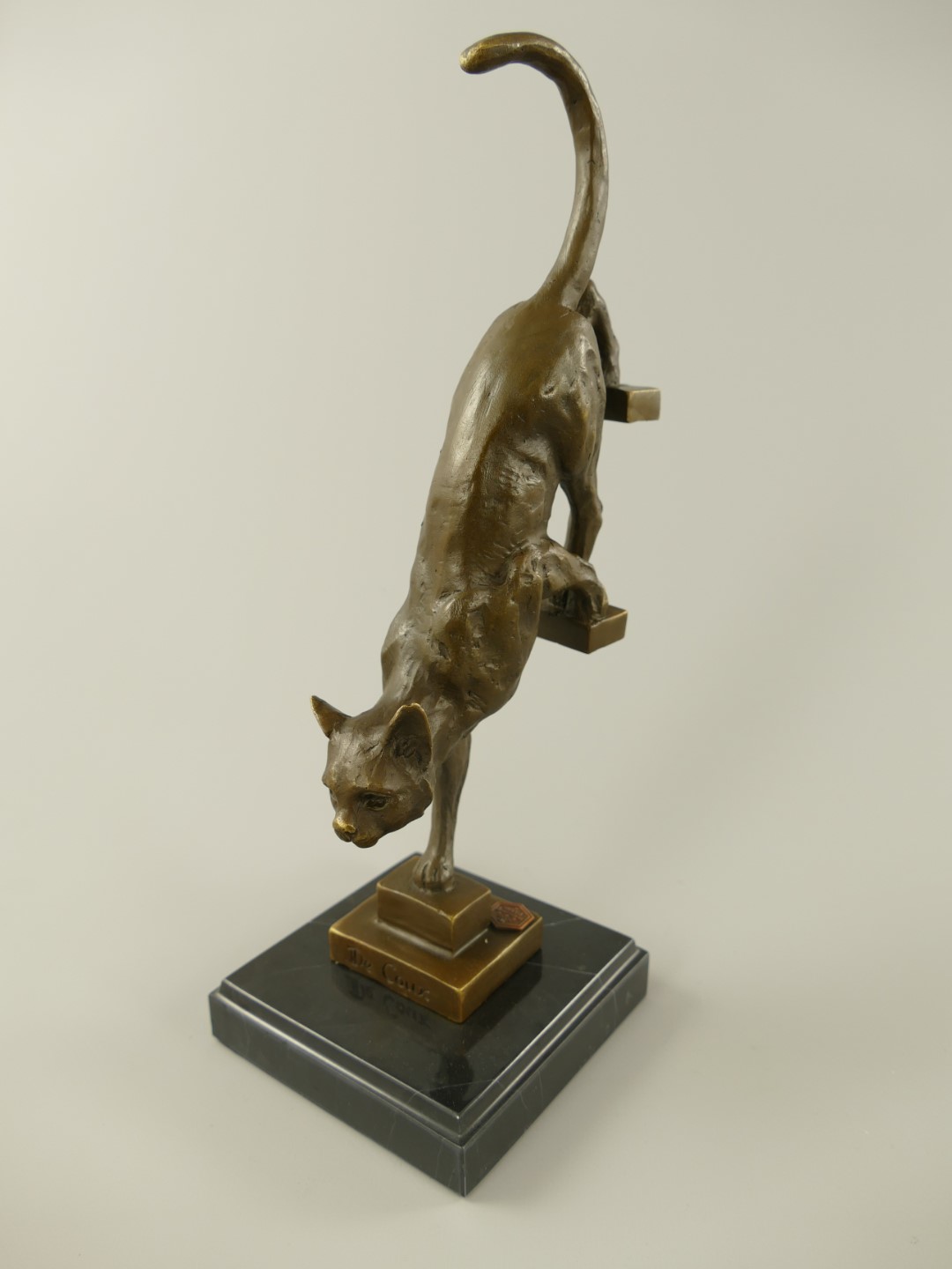 Figur Bronze Katze H.29x14cm