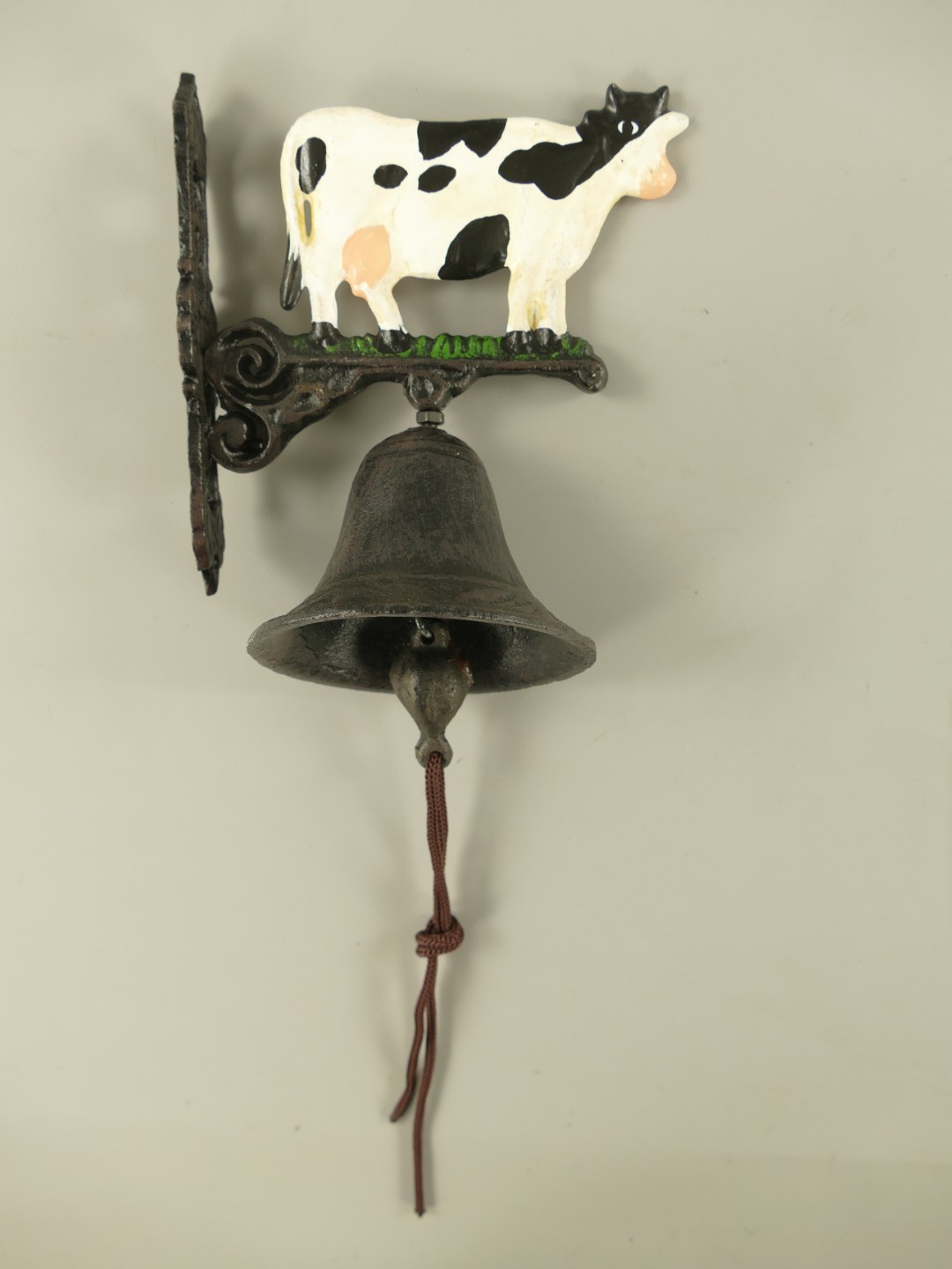 265563a Wandglocke Kuh Gußeisen H.16x15cm