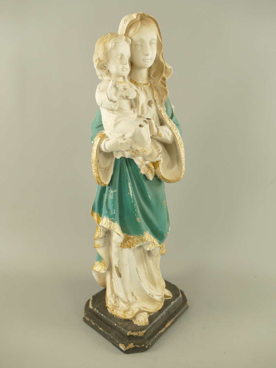 Jungfrau Maria mit Jesuskind Kunstst.(MGO) H.55cm