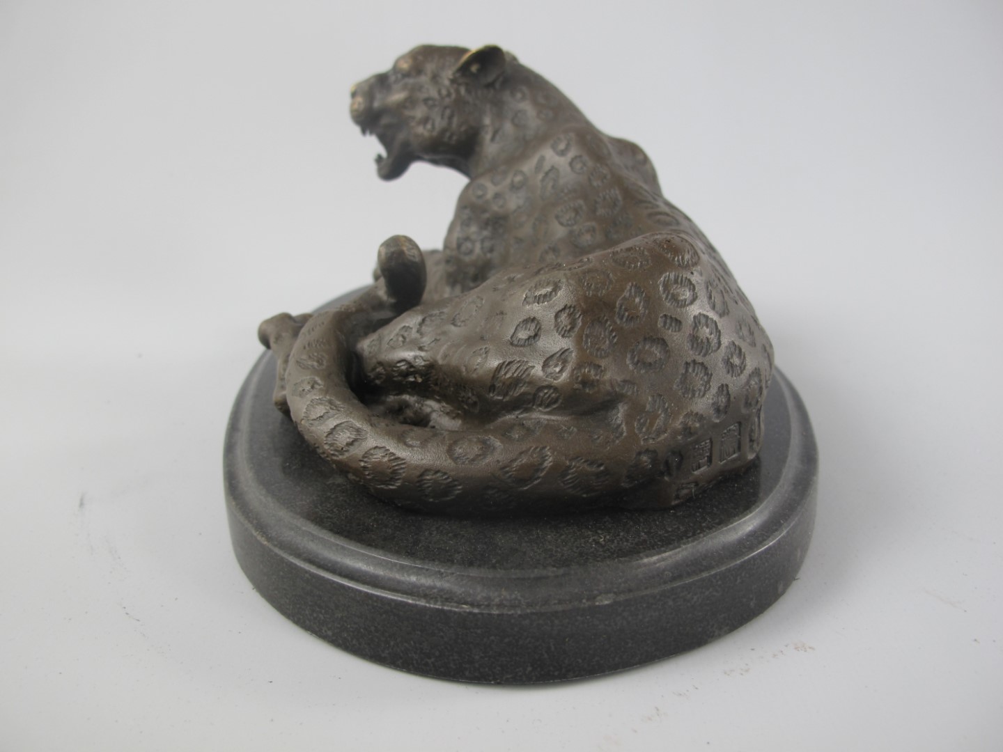 Figur Bronze LEOPARD L.28x16cm