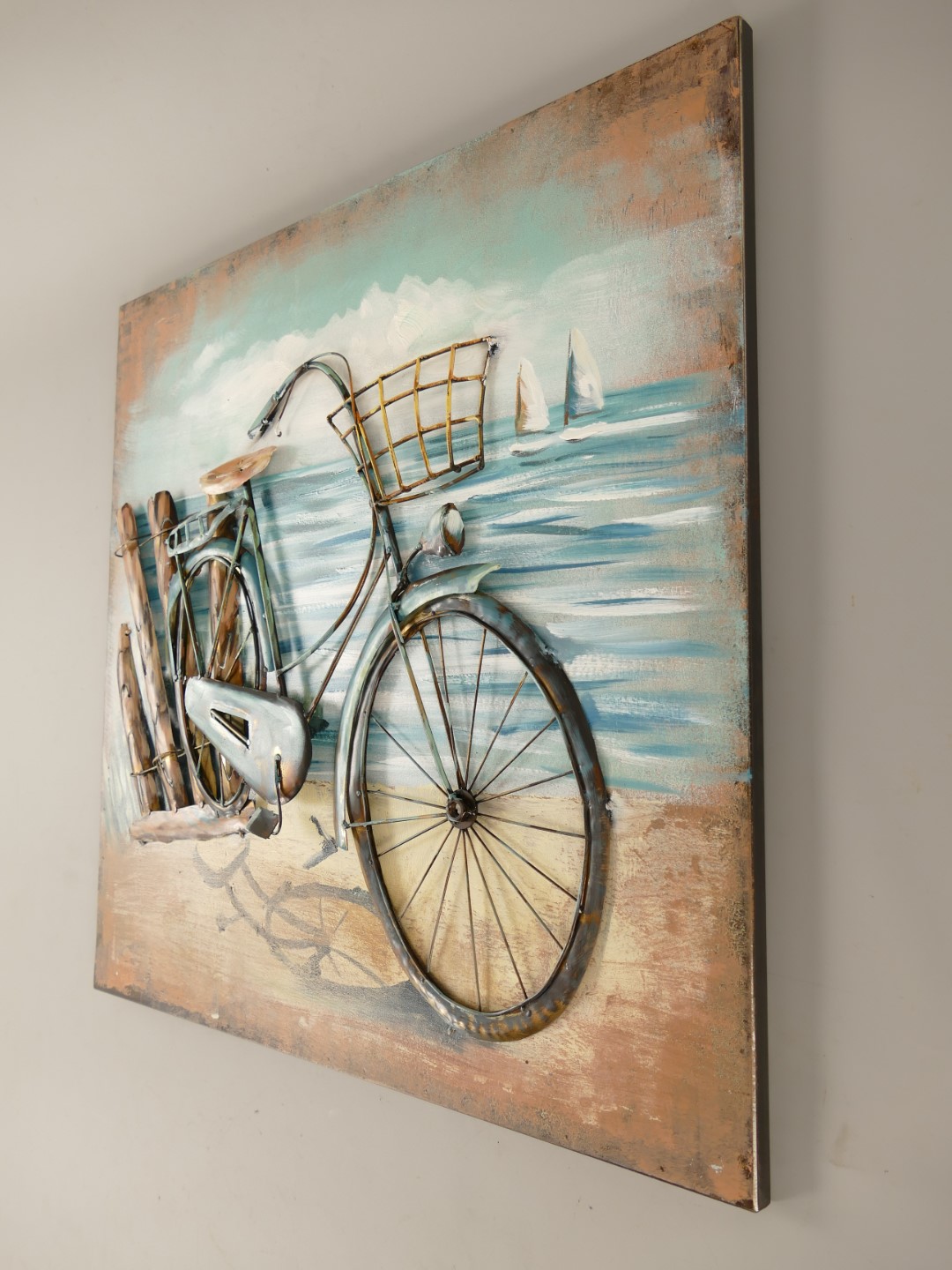 Metallbild (3D) Fahrrad H.60x60cm