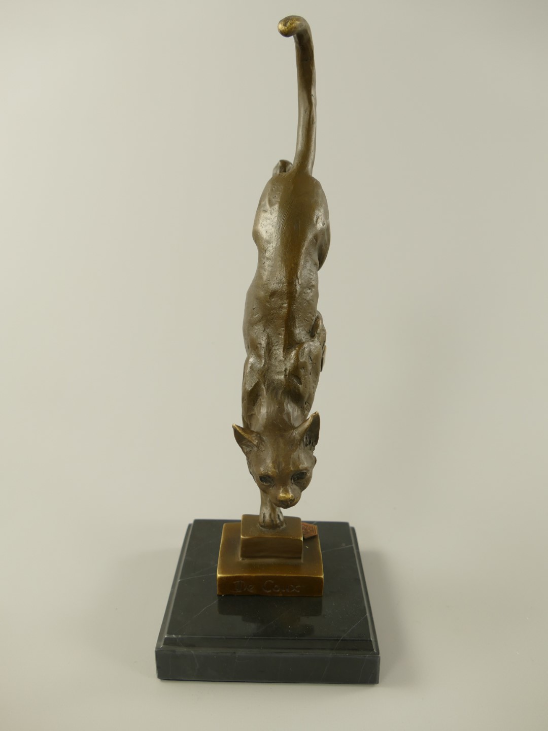Figur Bronze Katze H.29x14cm