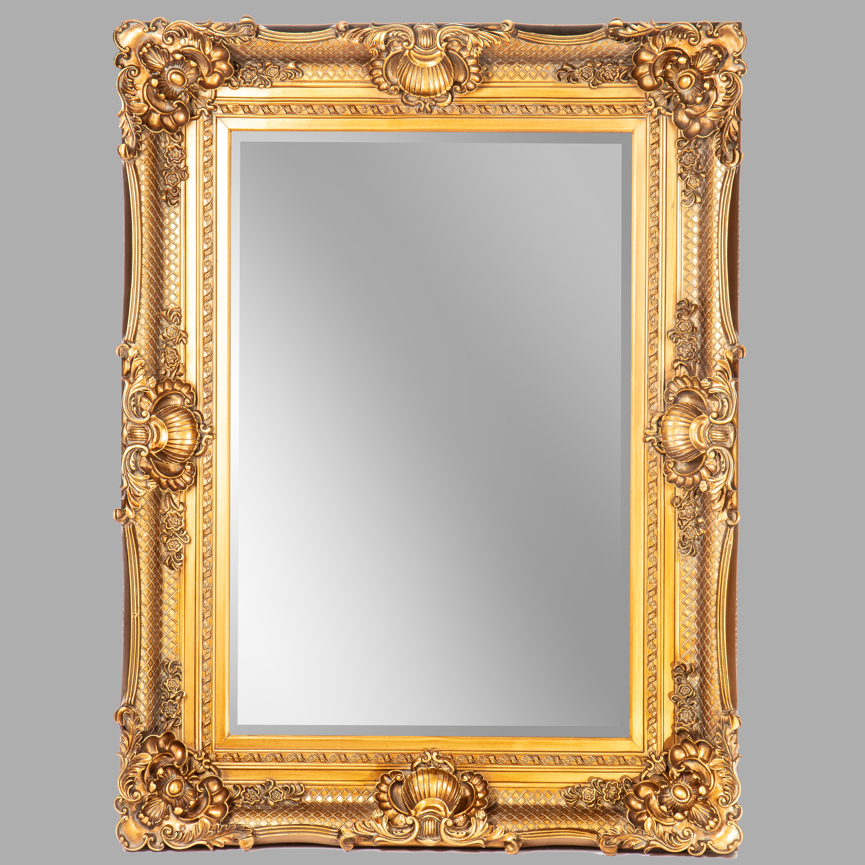 (*)*NT Spiegel(Gold) geschliffen H.124x93cm