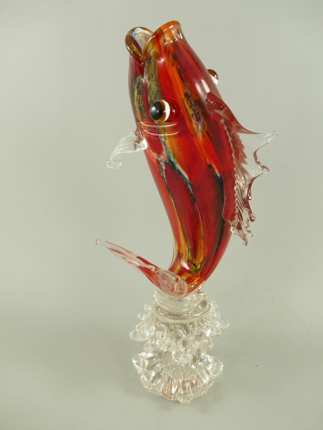 Glas Fisch farbe H.45x20cm