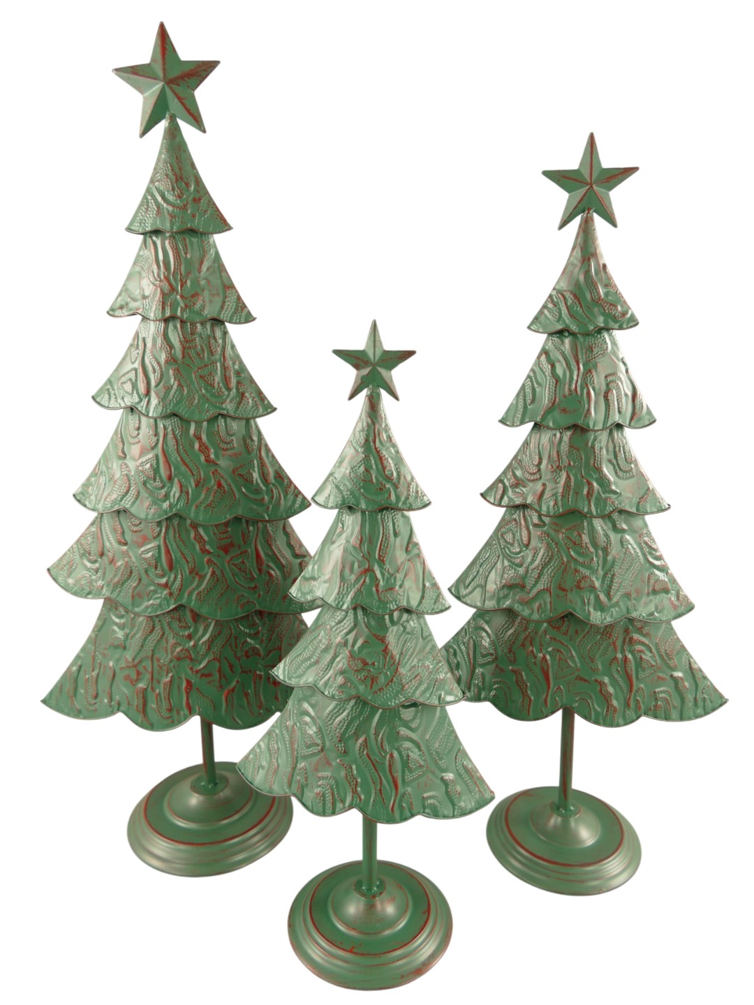 *ANG./OKT. Weinachtsbaum Set/3 H.54/68/76cm *ANG./OKT. Weinachtsbaum Set/3 H.54/68/76cm