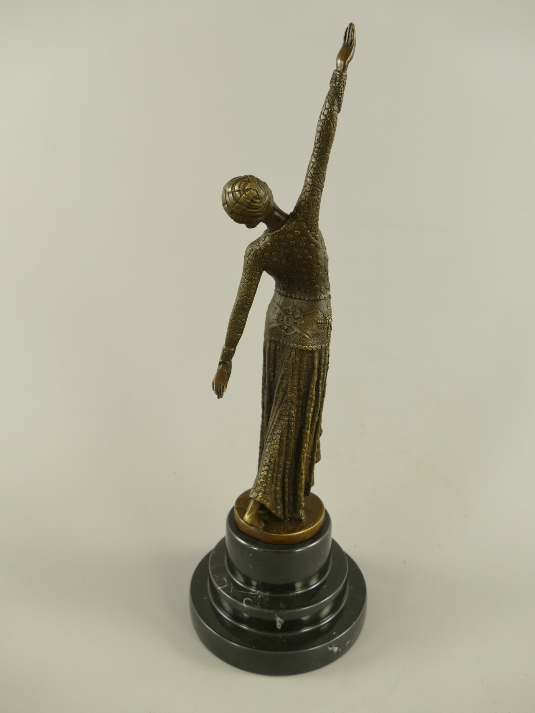 Figur Bronze Tänzerin H.38x13cm
