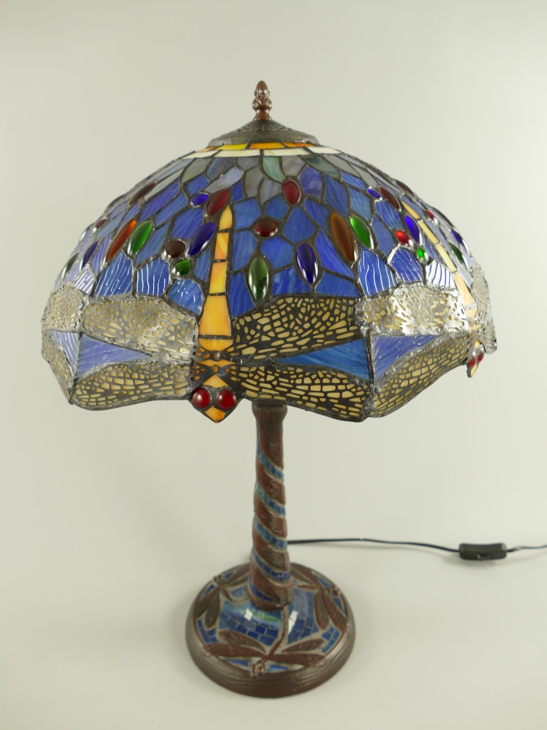 Lampe Tiffany BLAU!! H.60x41cm Lampe Tiffany BLAU!! H.60x41cm