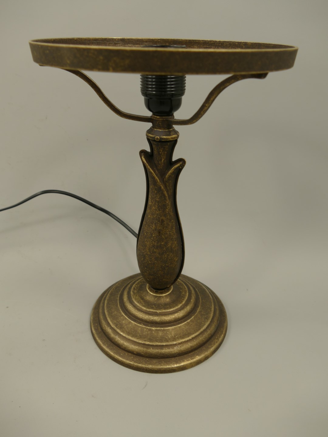 Pilzlampe Messing brüniert(215.050-25) H.42cm