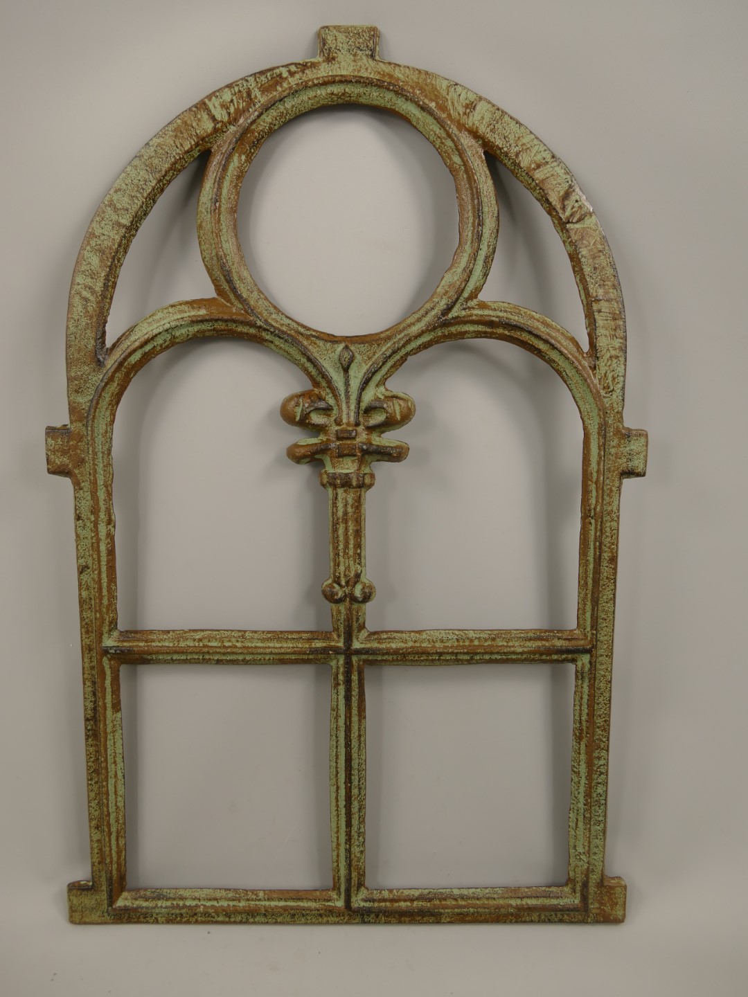 Fenster Gußeisen farbig H.73x45cm Fenster Gußeisen farbig H.73x45cm