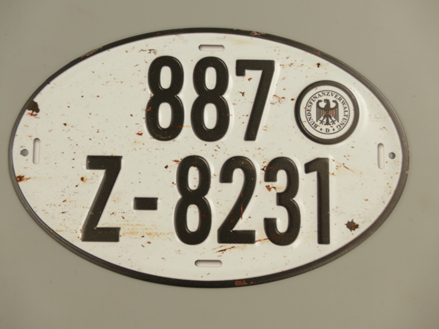 333D06a *ANG. Wandschild 887 Z-8231 L.23x15cm