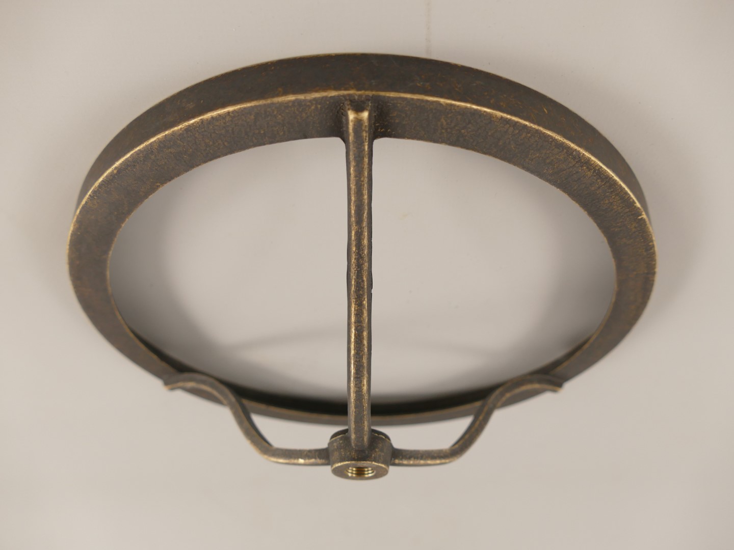 Ring Pilzlampe Messing brün. D.20cm