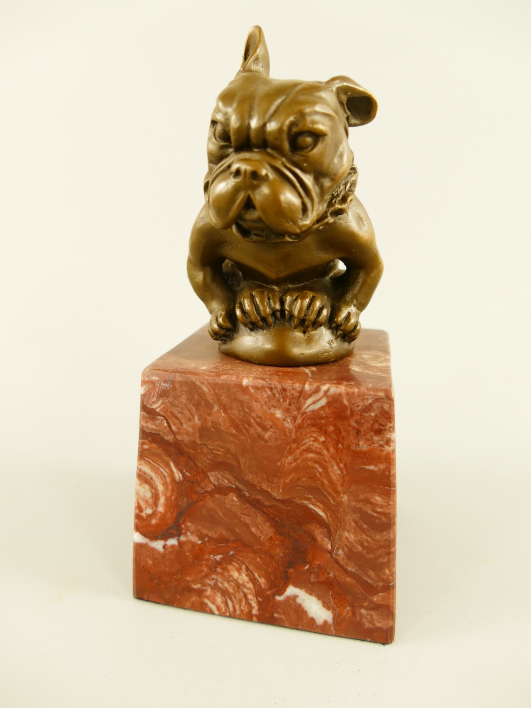 Figur Bronze Hund H.16x8cm Figur Bronze Hund H.16x8cm