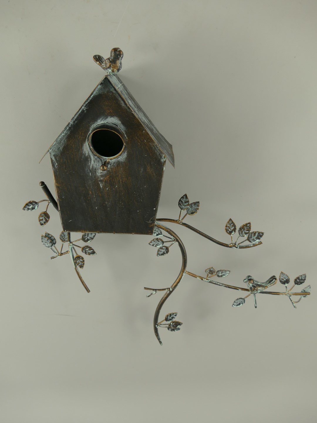 Wand Vogelhaus Schwarz Grau H.50cm Wand Vogelhaus Schwarz Grau H.50cm