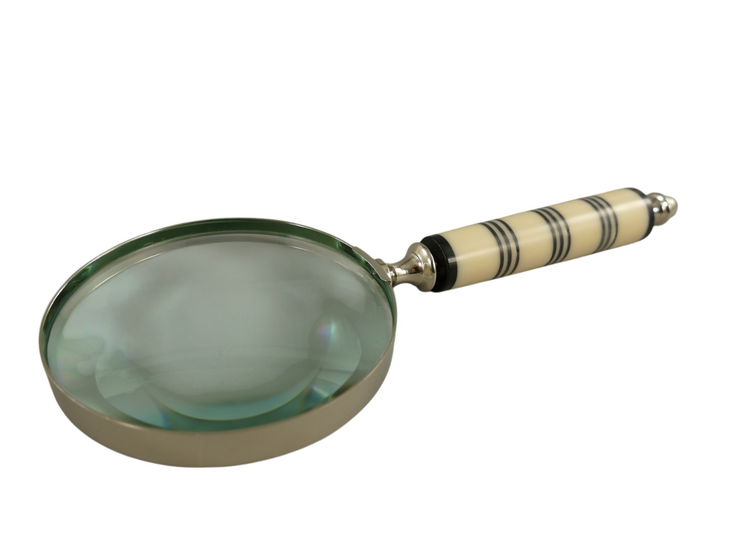 *ANG./APRIL Lupevernickelt griff Bein D.10-L.26cm