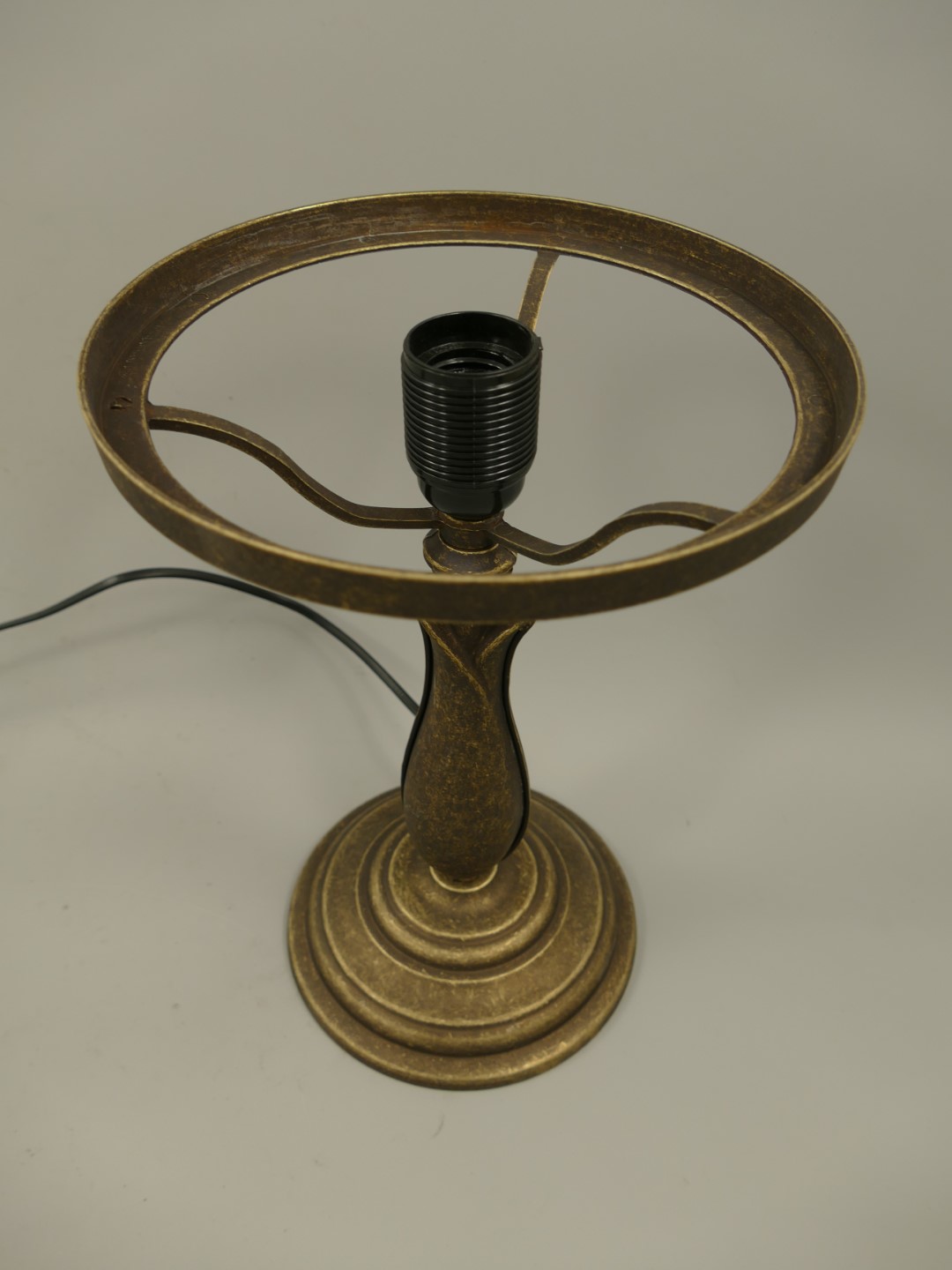 Pilzlampe Messing brüniert(215.050-25) H.42cm