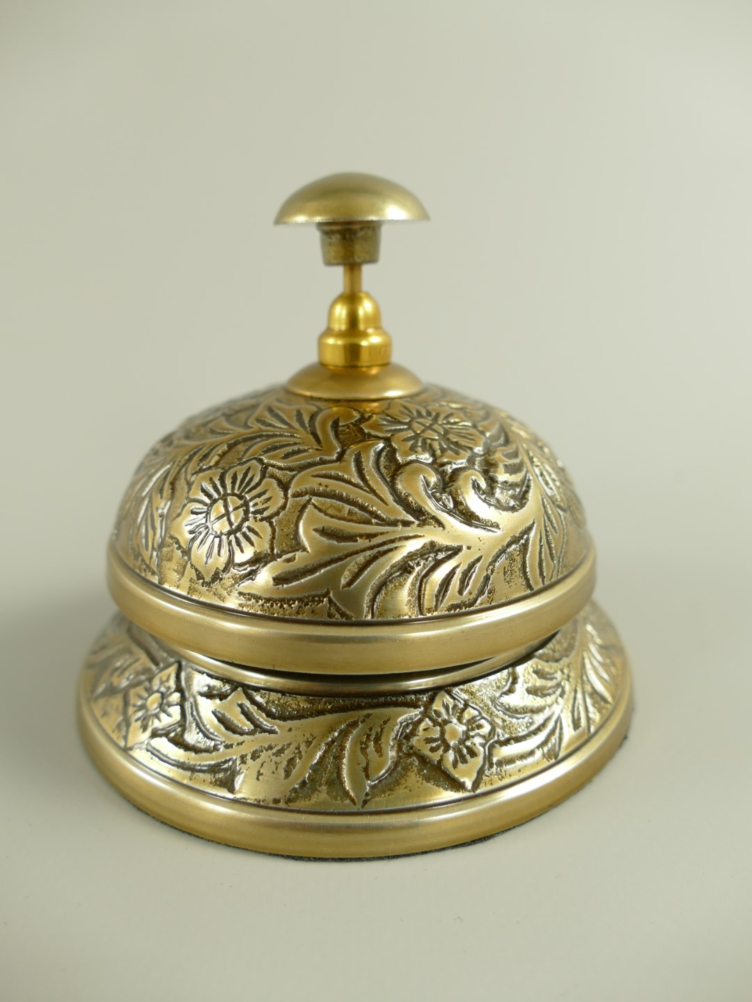 Hotelglocke ALU Mes./brün.farbig D.10x9cm Hotelglocke ALU Mes./brün.farbig D.10x9cm