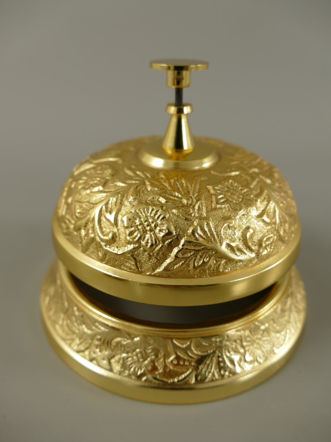 Hotelglocke Messing GOLD farbig H.10-D.12cm