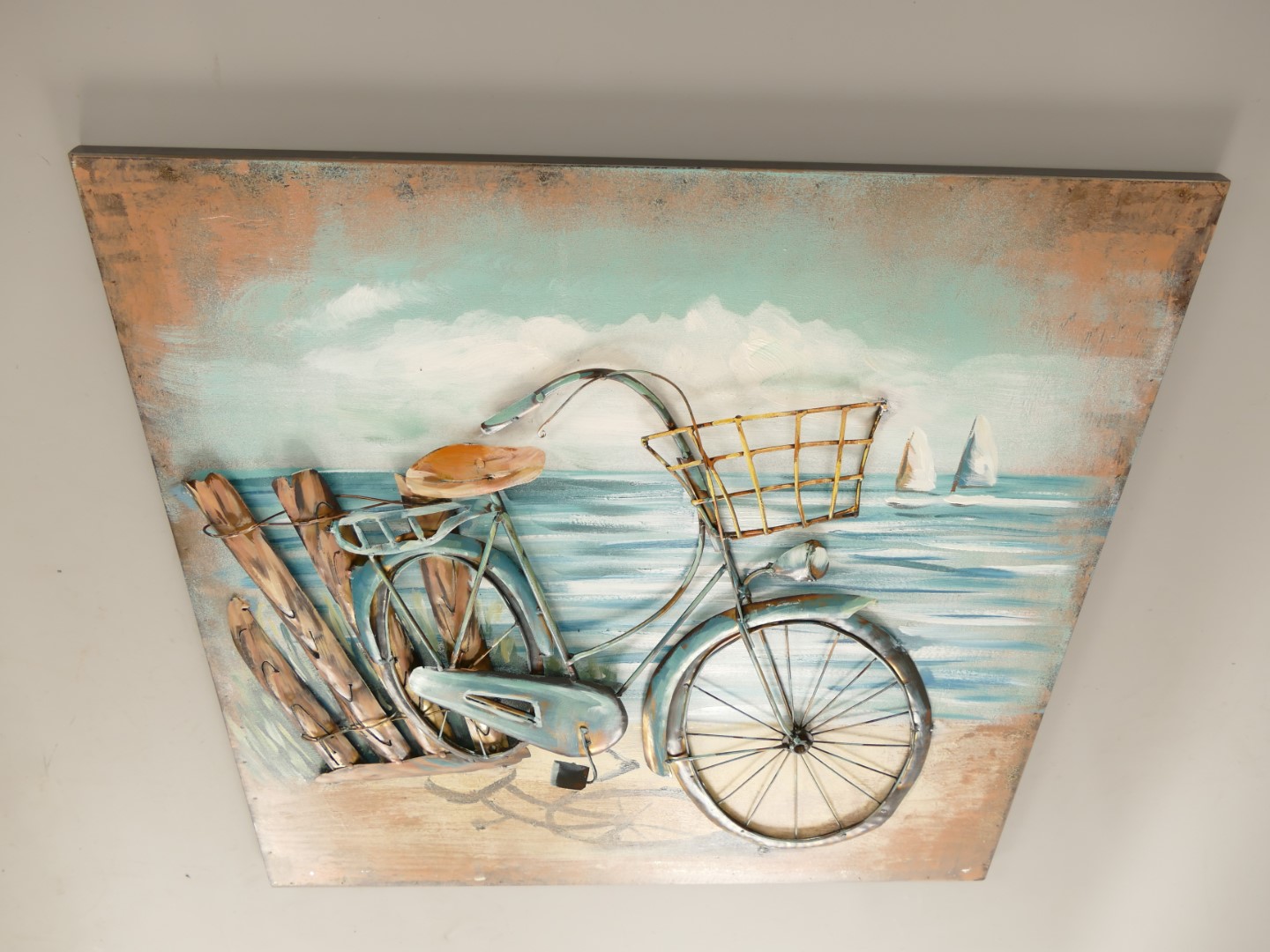 Metallbild (3D) Fahrrad H.60x60cm