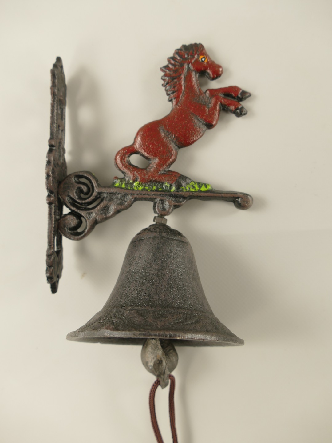 Wandglocke Pferd Gußeisen H.5cm