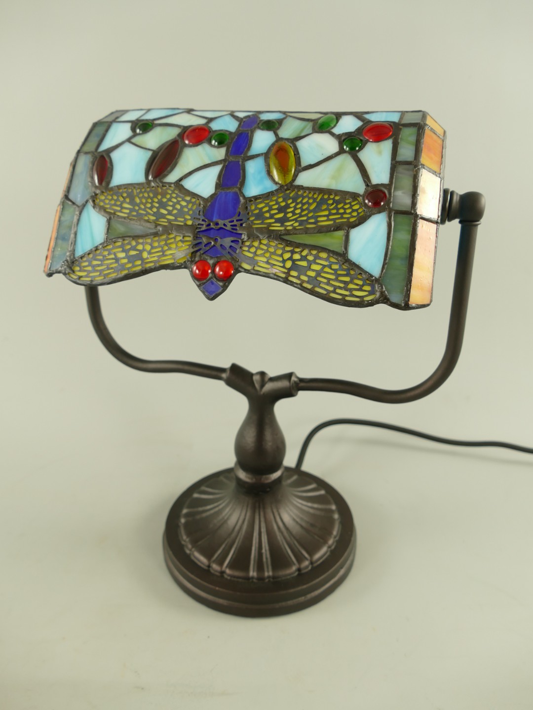 Bankerslamp Tiffany fassung E27 H.33cm