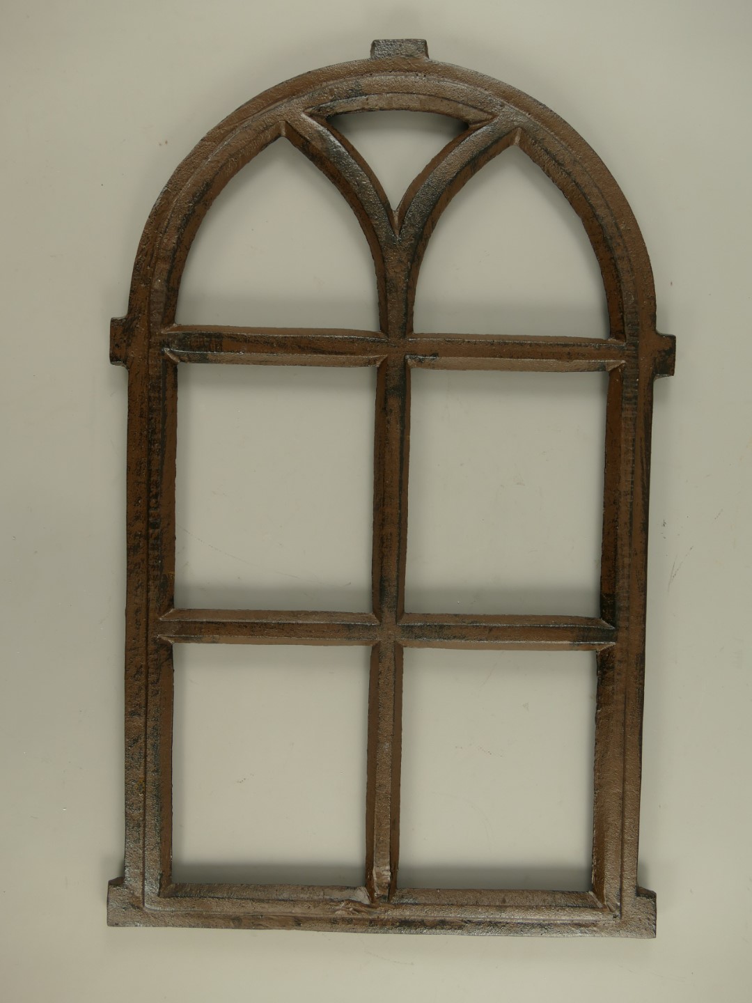 Fenster Gußeisen rustikal braun H.67x42cm