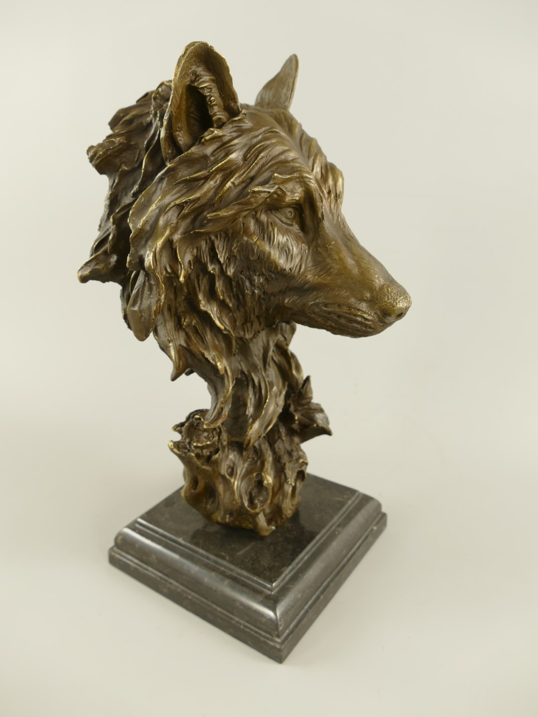 Figur Bronze Wolf H.36x16cm