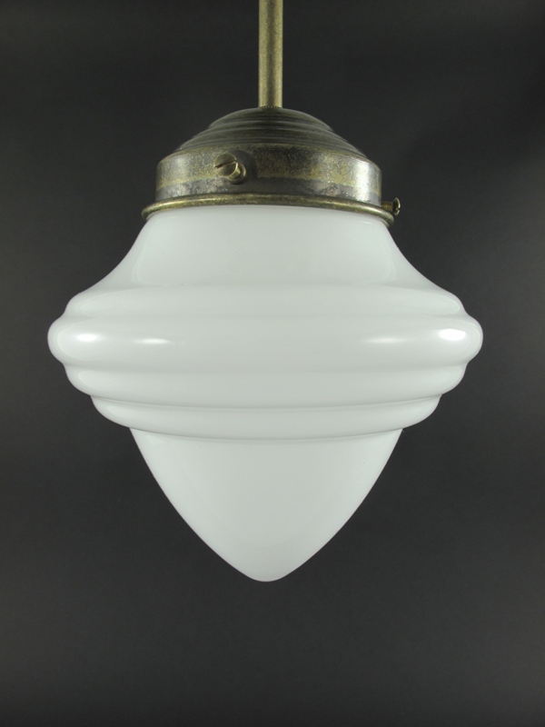 Schirm/Lampe Messing brün. (111.166G2B) H.20cm