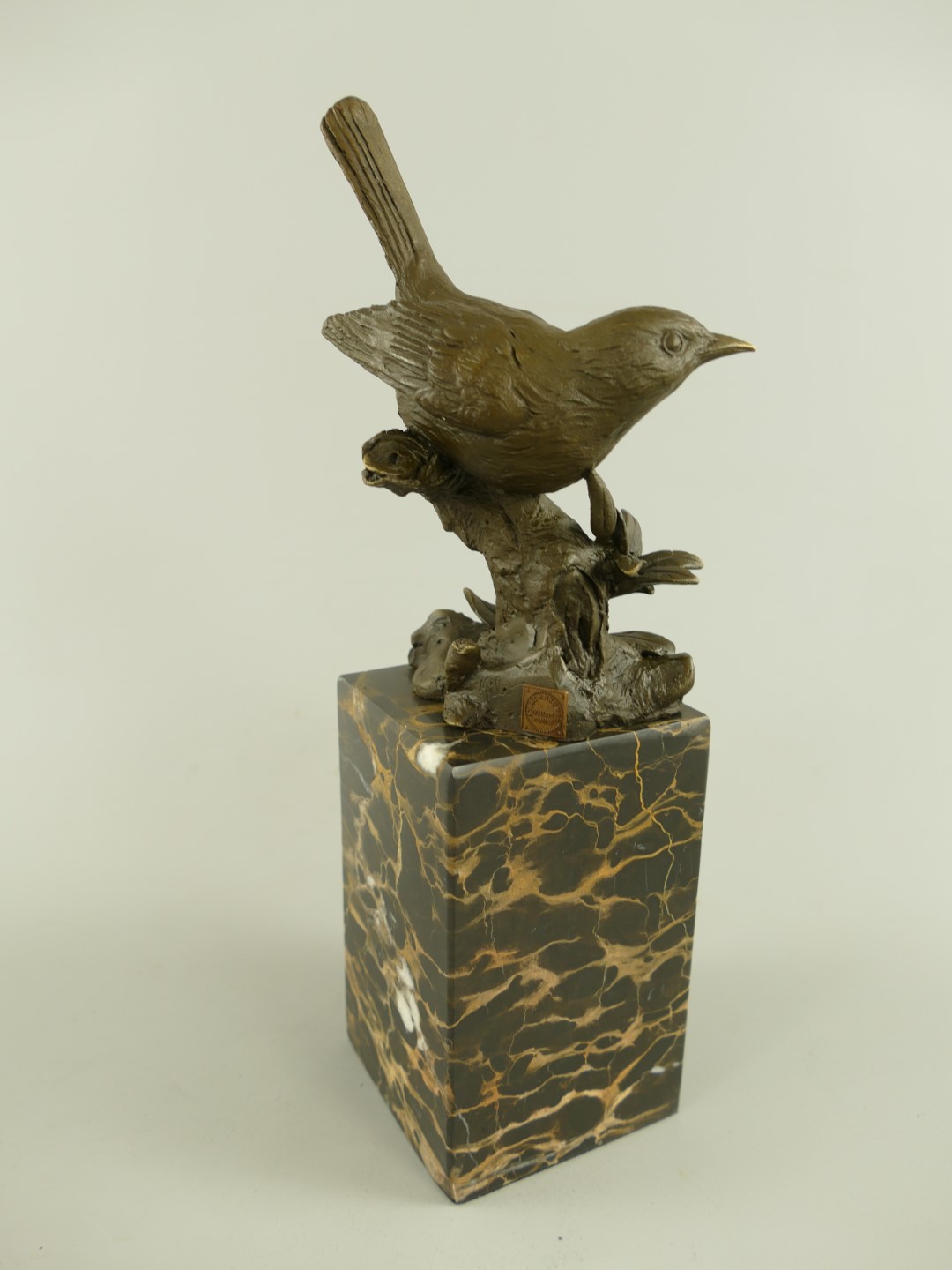 Figur Bronze Vogel H.28x8cm