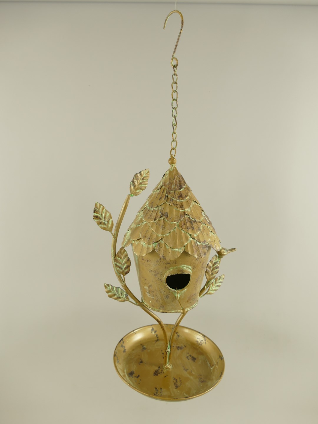 Vogelhaus Eisen Grün farbig H.62cm Vogelhaus Eisen Grün farbig H.62cm