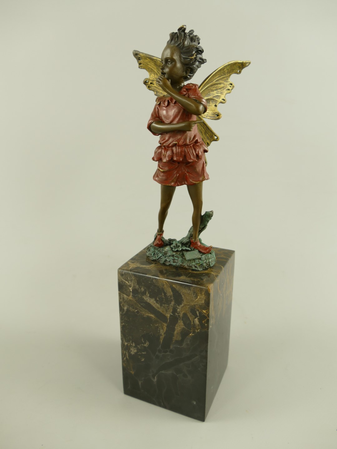 *RAUS*PREIS* Figur Bronze Elfe Farbige H.32x9cm