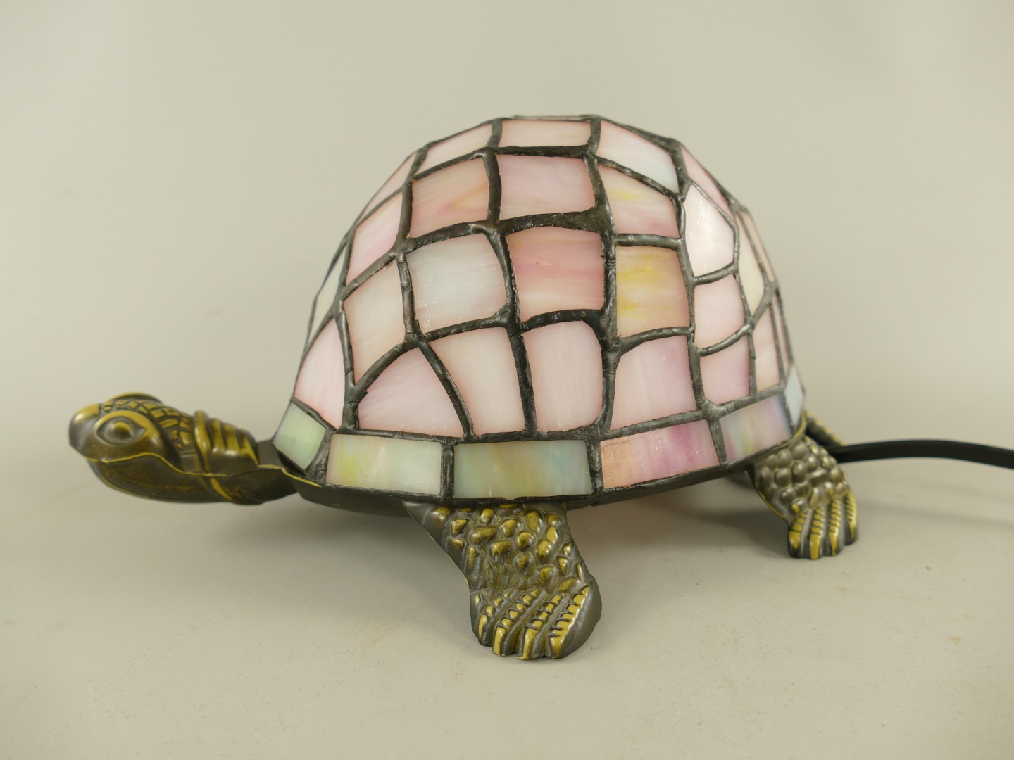 Lampe Tiffany Schildkröte fassung E14 L.22cm