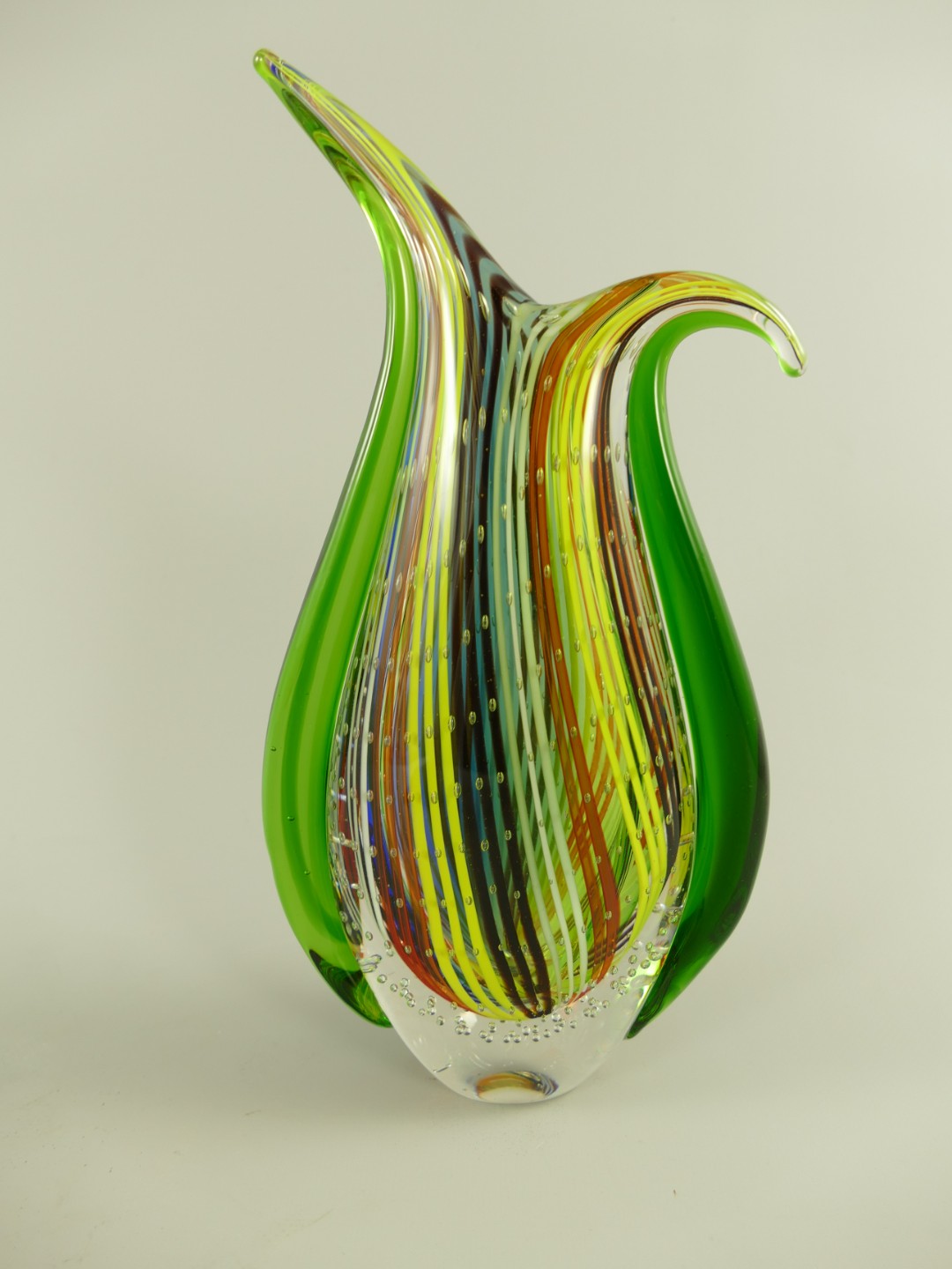 Glas Vase farbe H.27cm