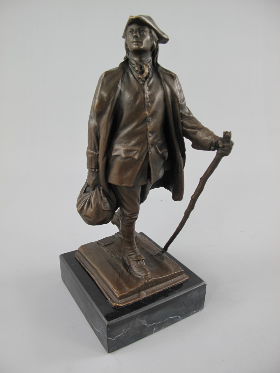 *RAUS*PREIS* Figur Bronze WANDELSMANN H.24x12cm