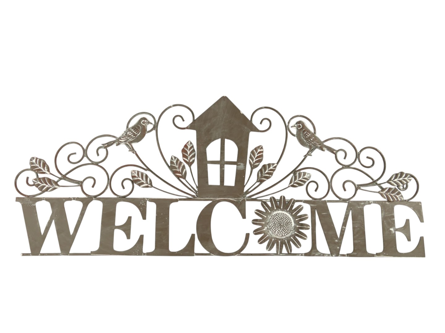 Wand Ornament Welcome rustikal Eisen L.74cm Wand Ornament Welcome rustikal Eisen L.74cm