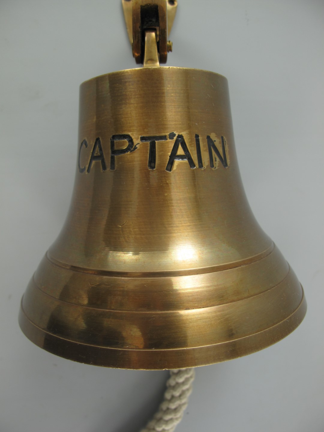 Glocke mit Haken Mes. brün(IND)CAPTAIN H.25-D.18cm