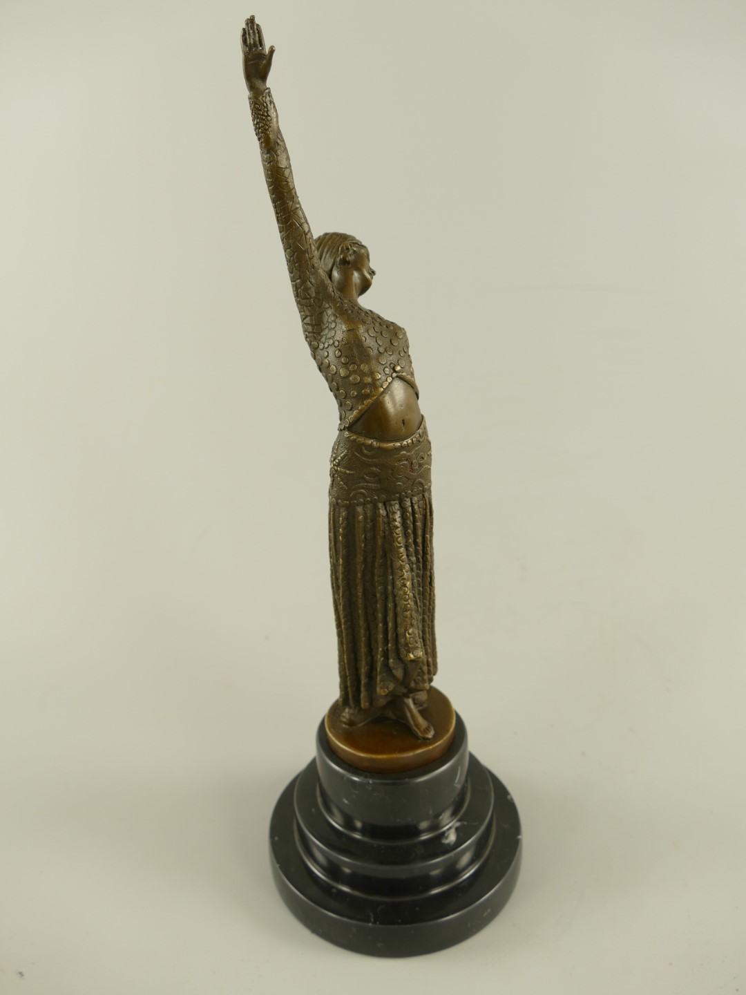 Figur Bronze Tänzerin H.38x13cm