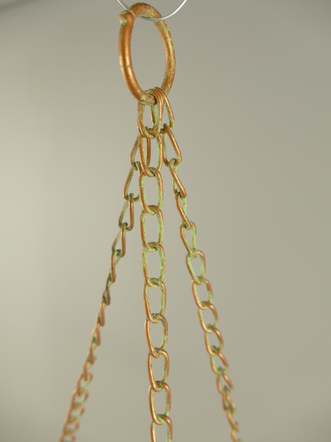 Vogeltränke/Fütterungsplatz Kupfer farbig H.35cm
