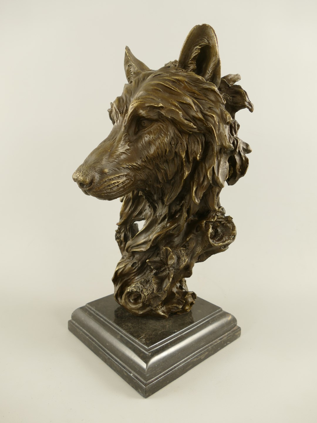 Figur Bronze Wolf H.36x16cm