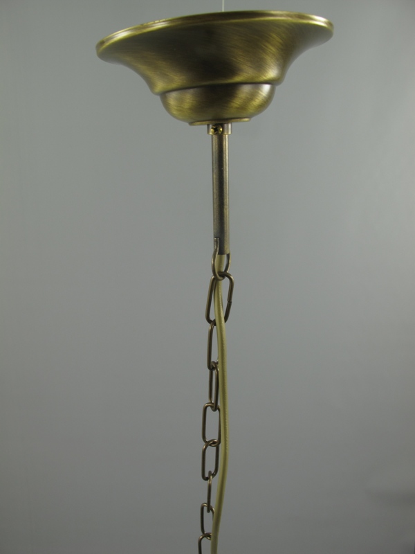 Gehänge Messing brüniert o.Schirm (GST)Gh.6-H.70cm