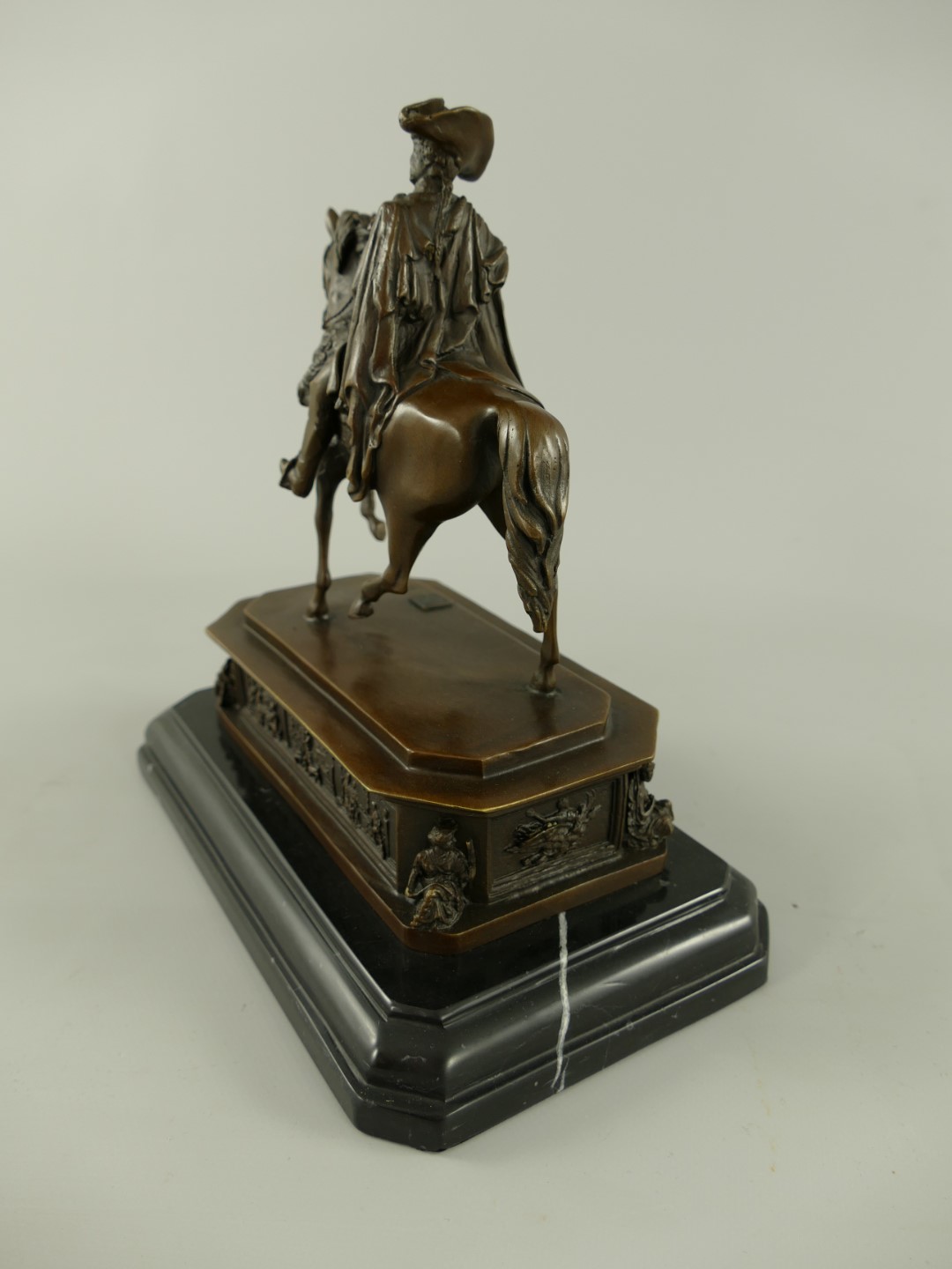 Bronze Figur Friedrich II H.25x25cm