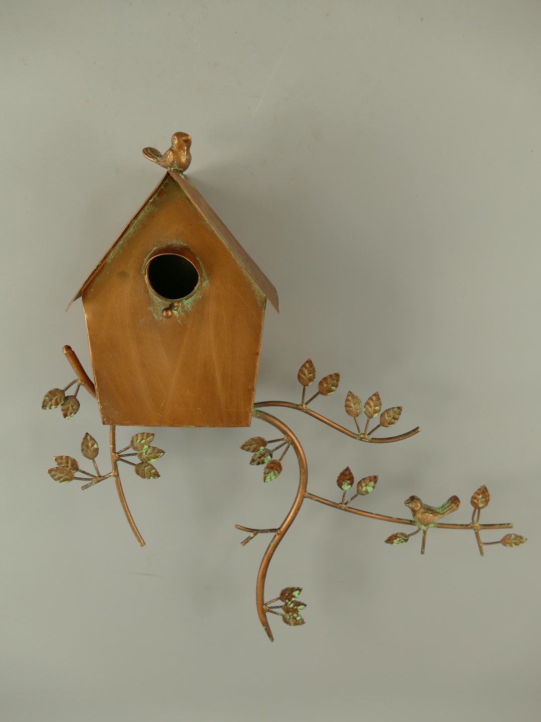 Wand Vogelhaus Kupfer farbig H.50cm Wand Vogelhaus Kupfer farbig H.50cm