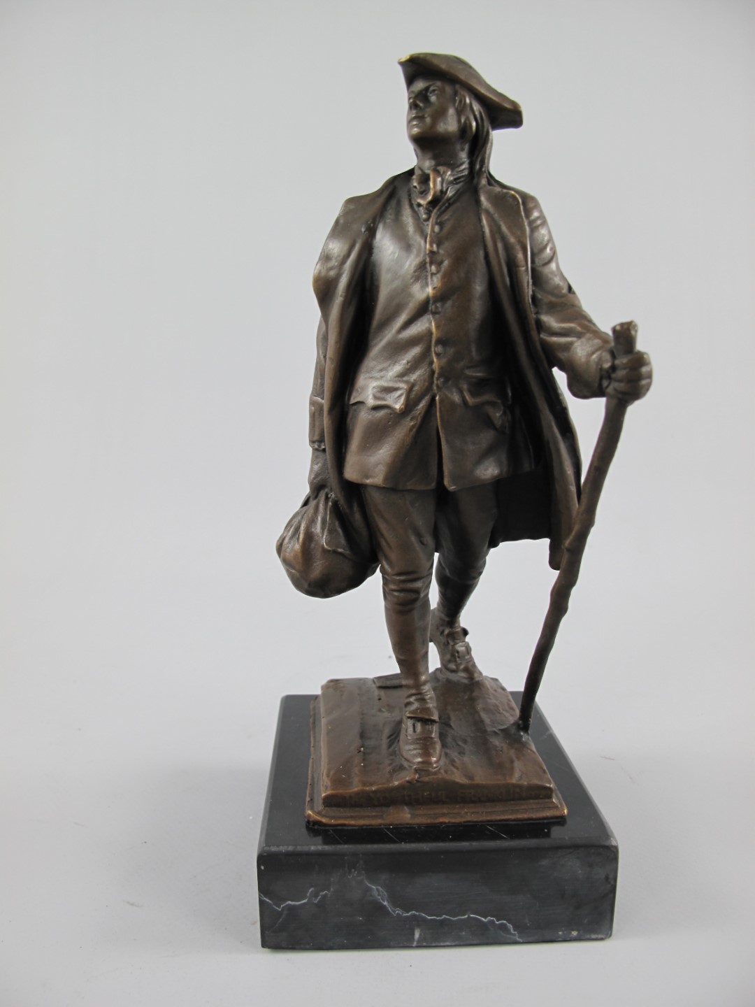 *RAUS*PREIS* Figur Bronze WANDELSMANN H.24x12cm