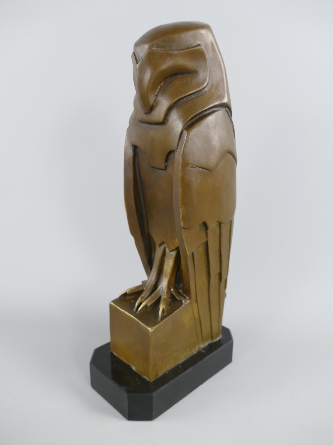 Figur Bronze Eule H.35x10cm