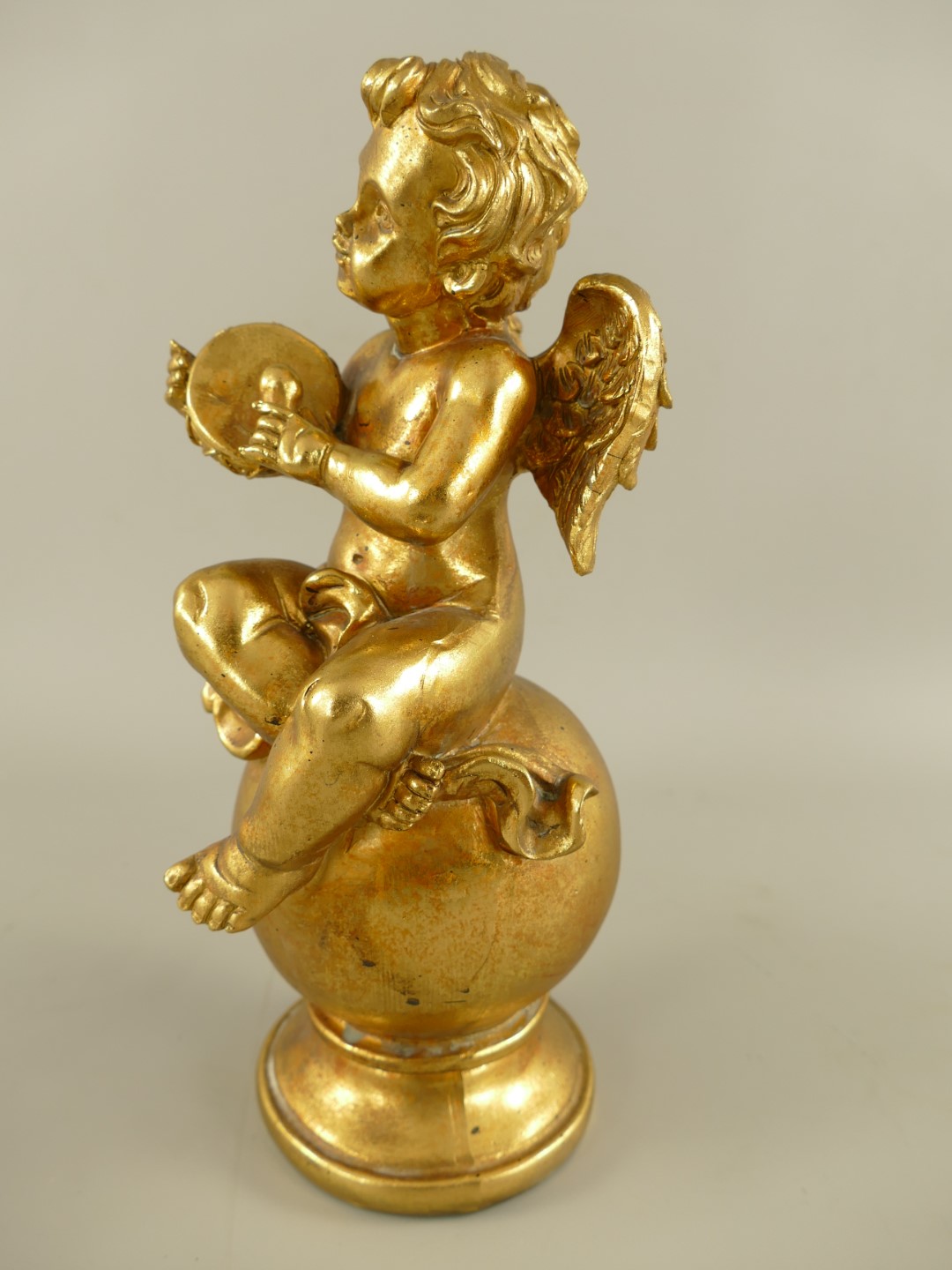 Engel Polystein Gold farbig H.30cm