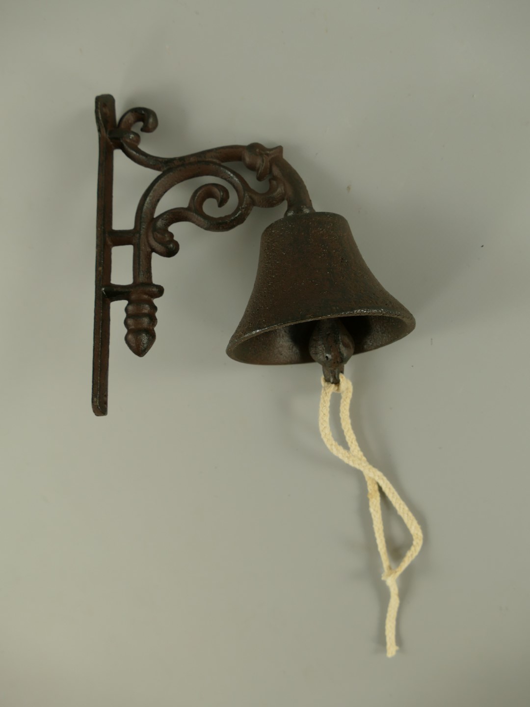 Wandglocke Gußeisen rustikal braun H.19x10cm Wandglocke Gußeisen rustikal braun H.19x10cm