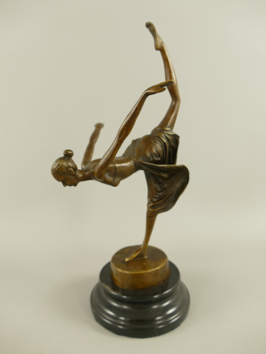 Figur Bronze Tänzerin H.33x16cm