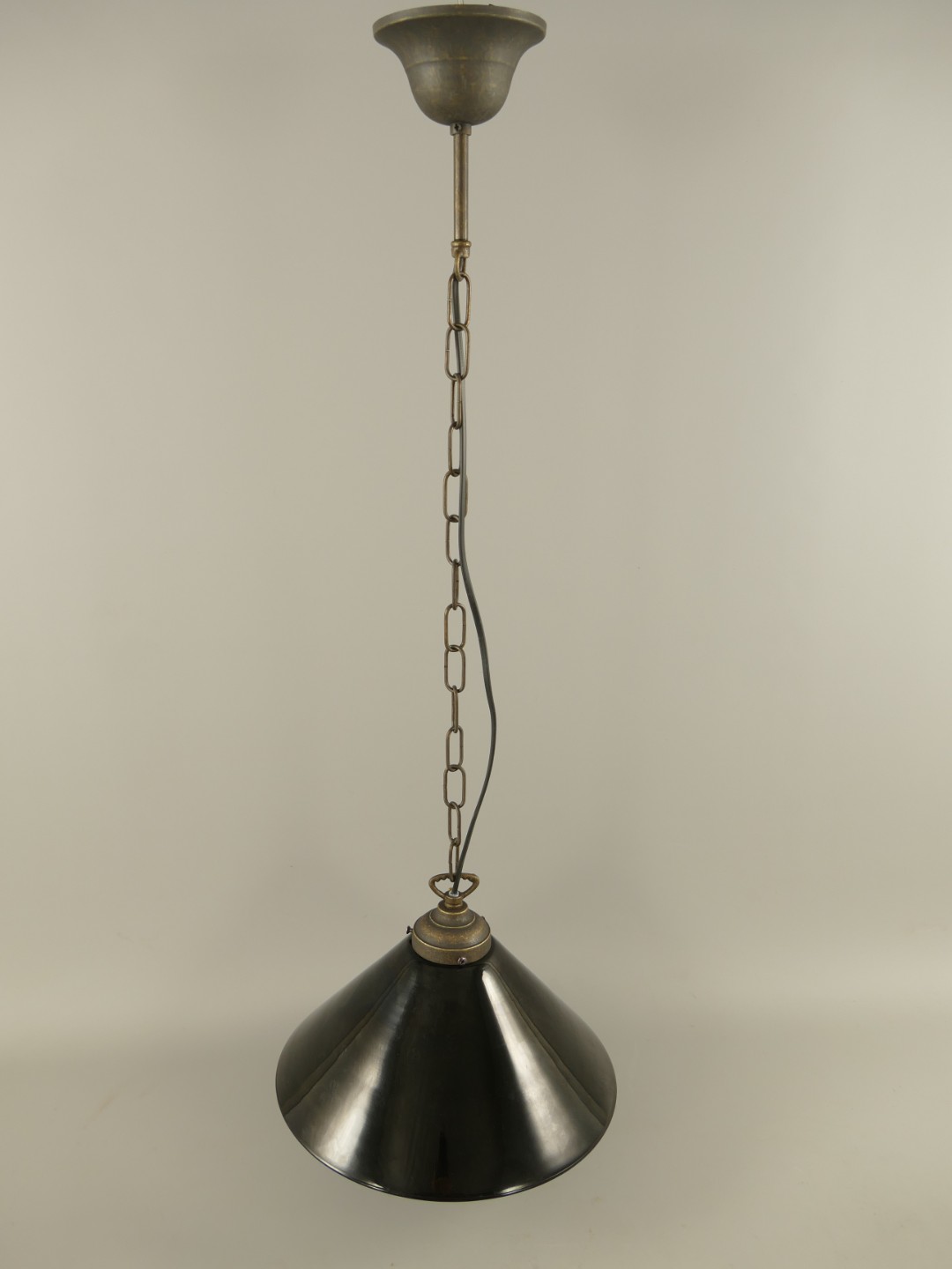 Schirm(D*30SW)Lampe Mes. brün.(162.030B1) H.80cm