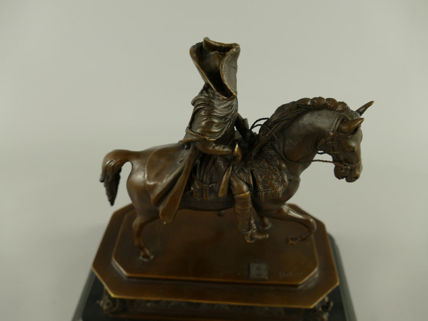 Bronze Figur Friedrich II H.25x25cm