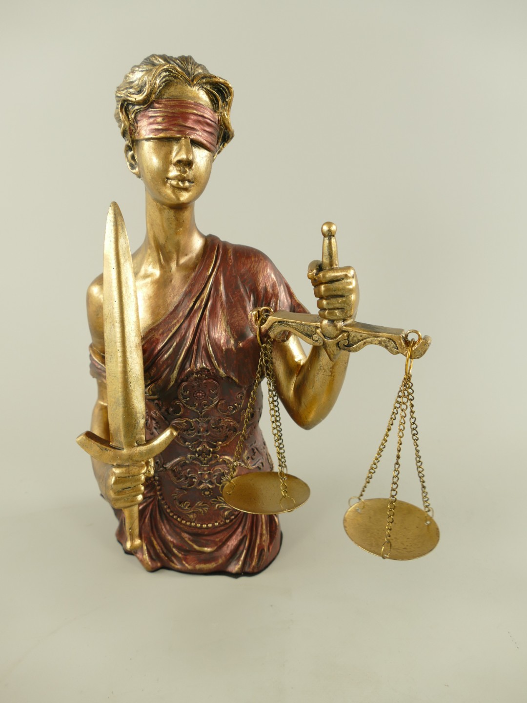 Justitia Polystein farbe H.33x22x12cm