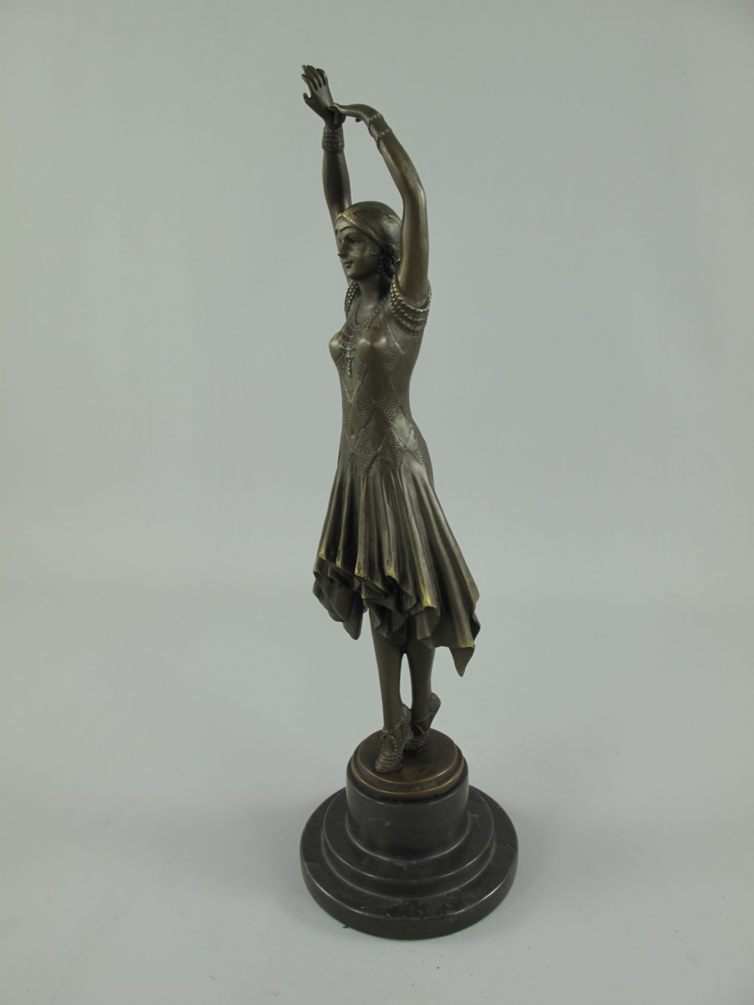 *RAUS*PREIS* Figur Frau Bronze H.44-D.13cm